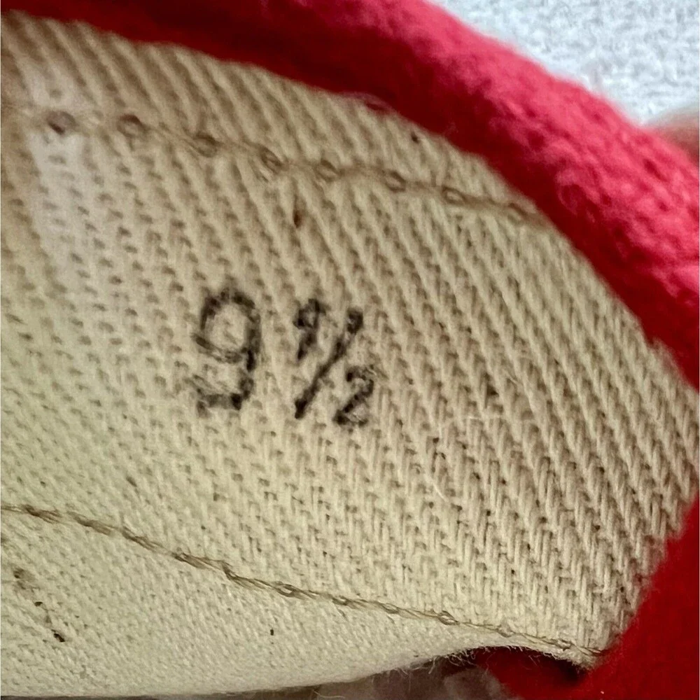 Hogan by Tod’s Bright Red Canvas Lace Up Sneaker Casual Shoes Men’s UK 9.5 US 11